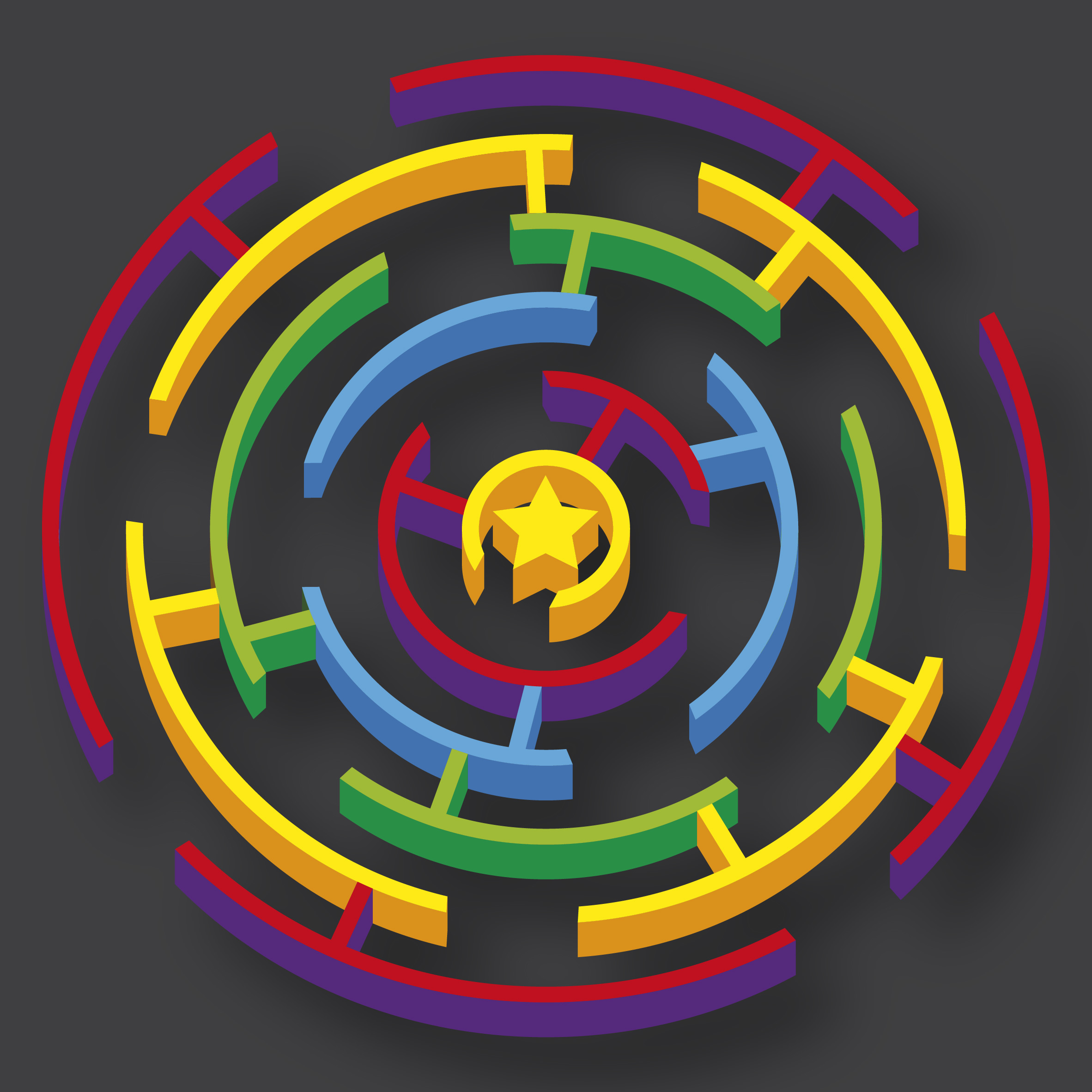3D Circular Maze